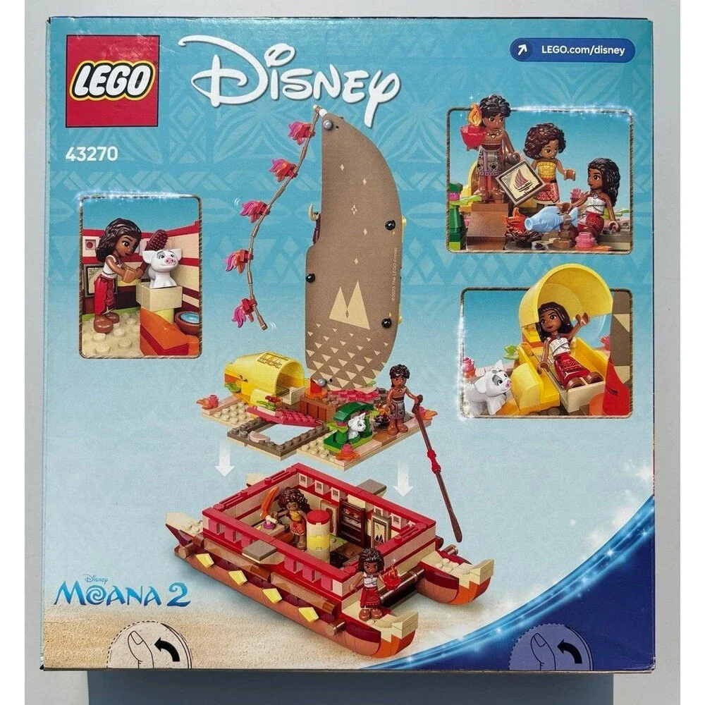 LEGO Disney Moana's Adventure Canoe 43270 Building Toy